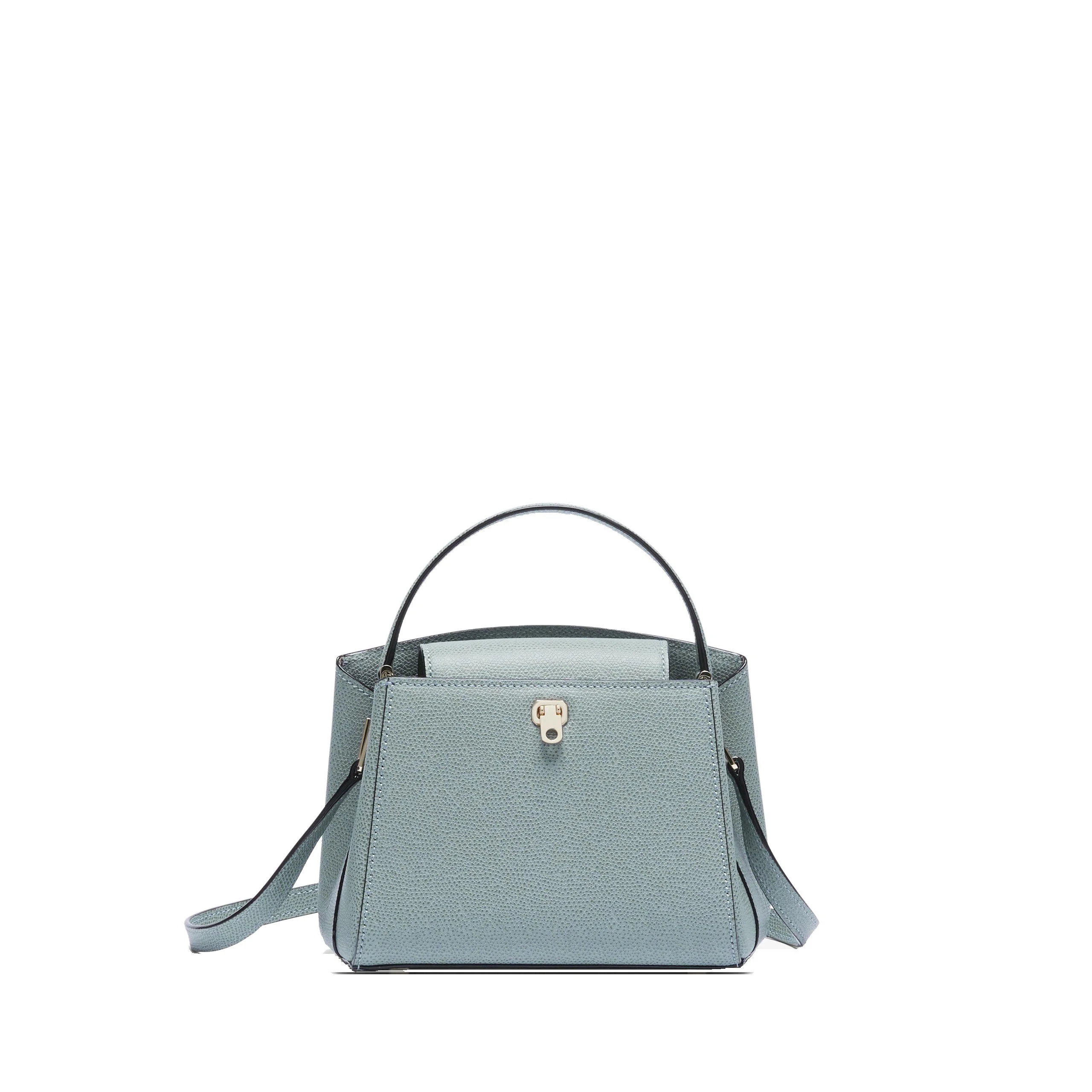 Valextra Brera Crossbody Micro Bag in Smokey Blue Valextra Brera Crossbody Micro Bag in Smokey Blue | Women | Luxury Shoes