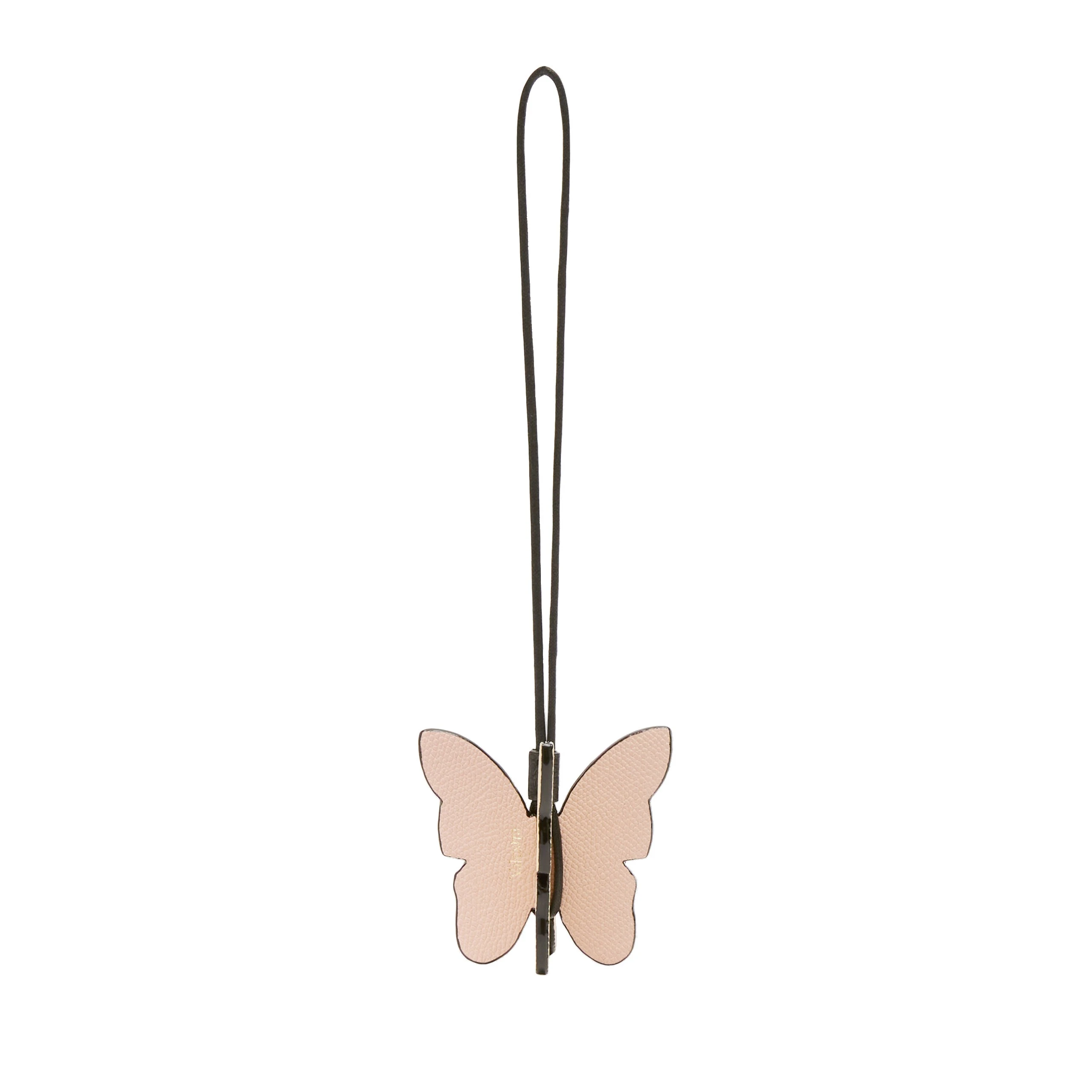 Valextra Butterfly Charm in Bonne Mine Pink, Cream Yellow and Black Valextra Butterfly Charm in Bonne Mine Pink, Cream Yellow and Black | Bag charms | Luxury Shoes