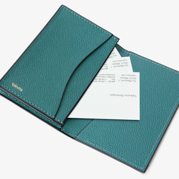 Valextra Card Case Onda in Bottle Green | Wallets & Purses | Luxury Shoes 