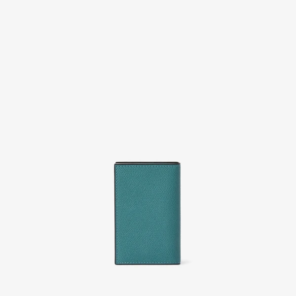 Valextra Card Case Onda in Bottle Green | Wallets & Purses | Luxury Shoes 