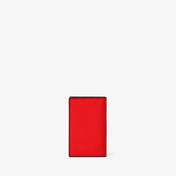 Valextra Card Case Onda in Crimson Red | Wallets & Purses | Luxury Shoes 