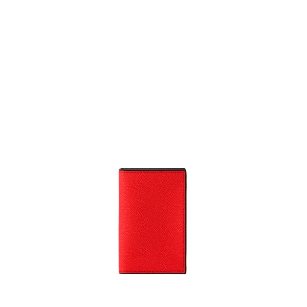 Valextra Card Case Onda in Crimson Red | Wallets & Purses | Luxury Shoes 