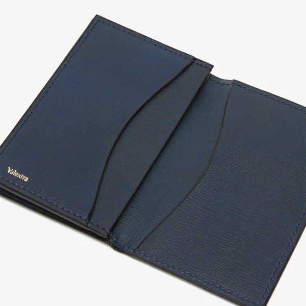 Valextra Card Case Onda in Dark Blue | Wallets & Purses | Luxury Shoes 