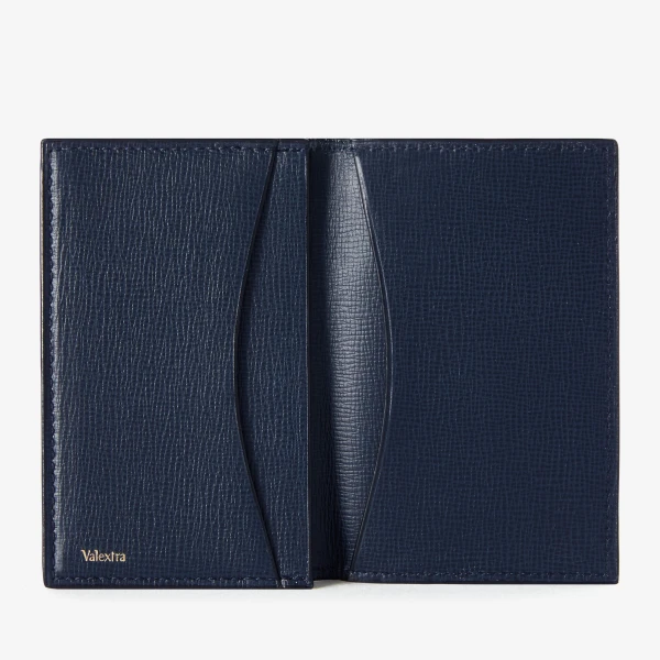 Valextra Card Case Onda in Dark Blue | Wallets & Purses | Luxury Shoes 