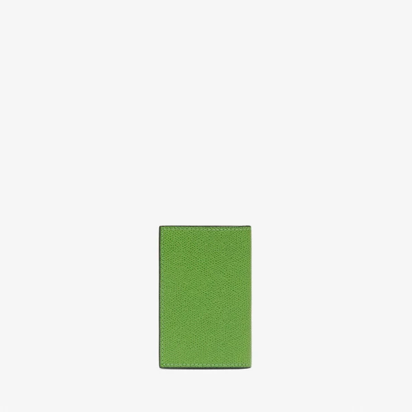 Valextra Card Case Onda in Grass Green | Cases | Luxury Shoes 