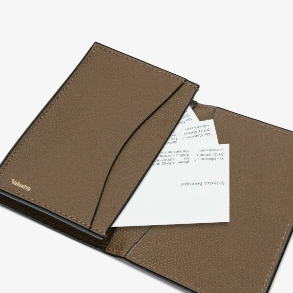 Valextra Card Case Onda in Khaki | Wallets & Purses | Luxury Shoes 