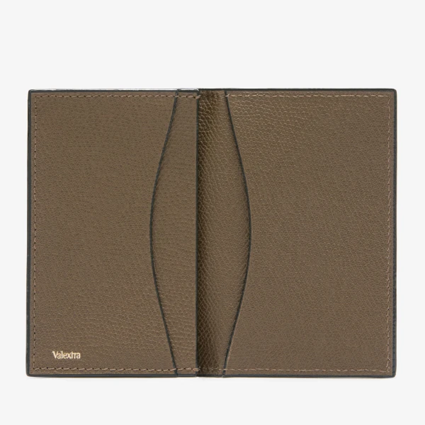 Valextra Card Case Onda in Khaki | Wallets & Purses | Luxury Shoes 