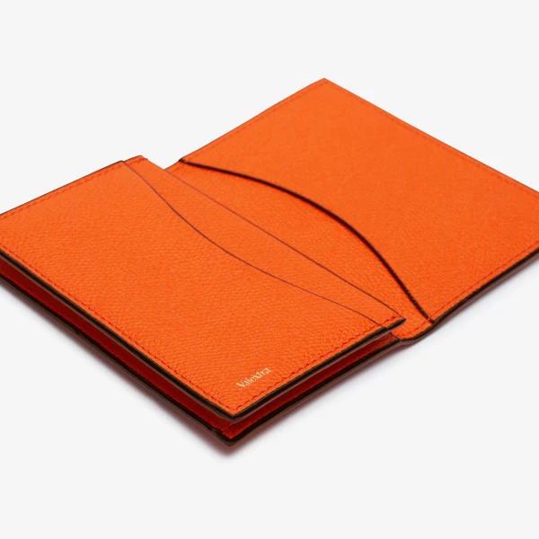 Valextra Card Case Onda in Lobster Red | Wallets & Purses | Luxury Shoes 