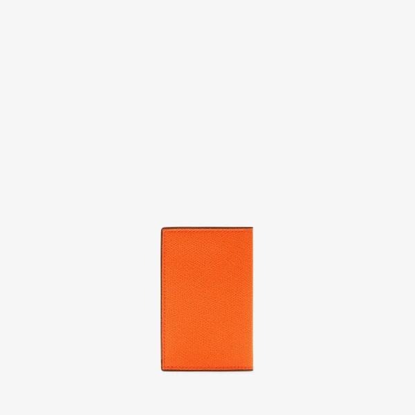 Valextra Card Case Onda in Lobster Red | Wallets & Purses | Luxury Shoes 
