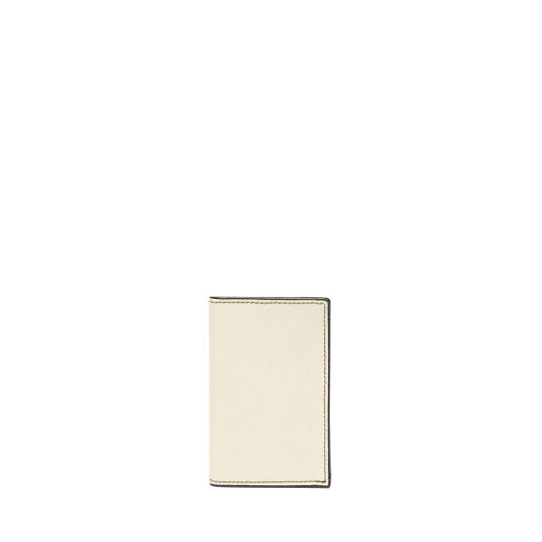 Valextra Card Case Onda in Pergamena White and Black | Wallets & Purses | Luxury Shoes 