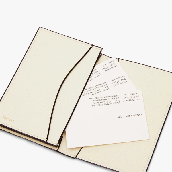 Valextra Card Case Onda in Pergamena White | Cases | Luxury Shoes 