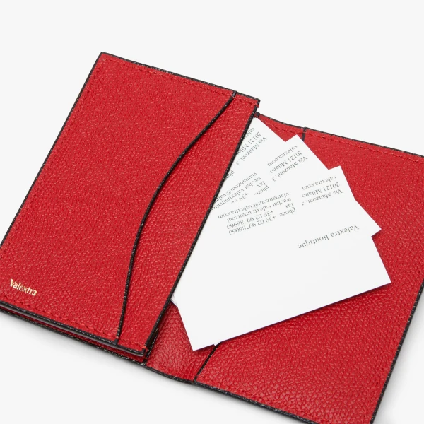 Valextra Card Case Onda in Red | Wallets & Purses | Luxury Shoes 