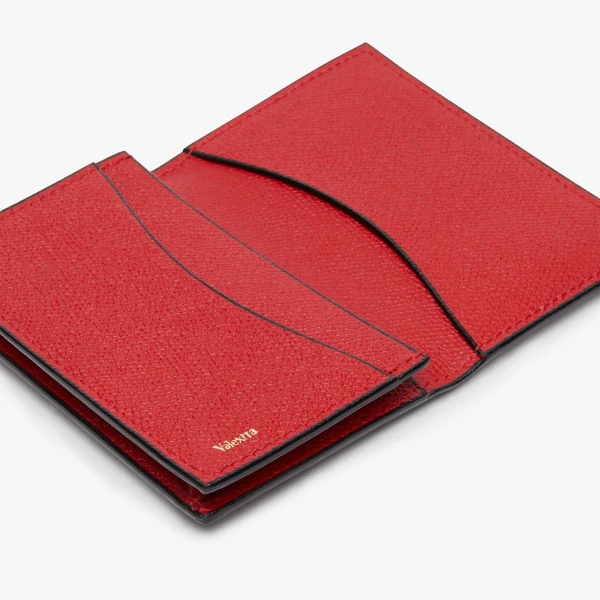 Valextra Card Case Onda in Red | Wallets & Purses | Luxury Shoes 