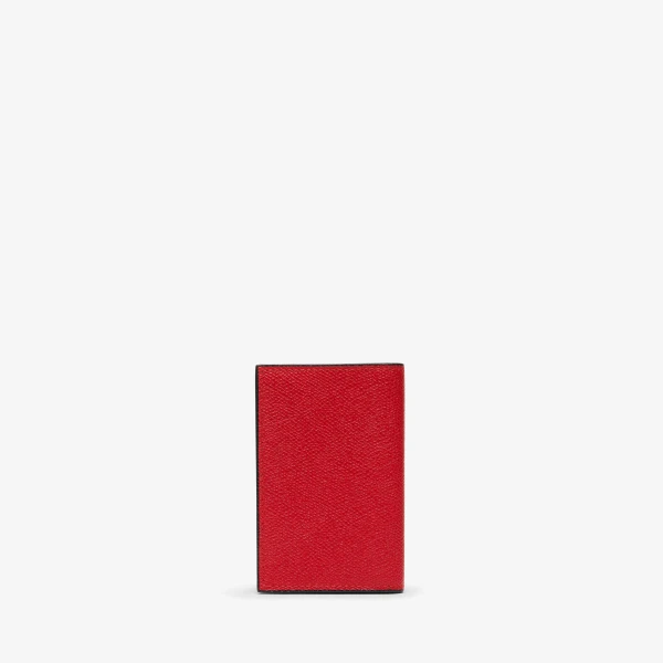 Valextra Card Case Onda in Red | Wallets & Purses | Luxury Shoes 
