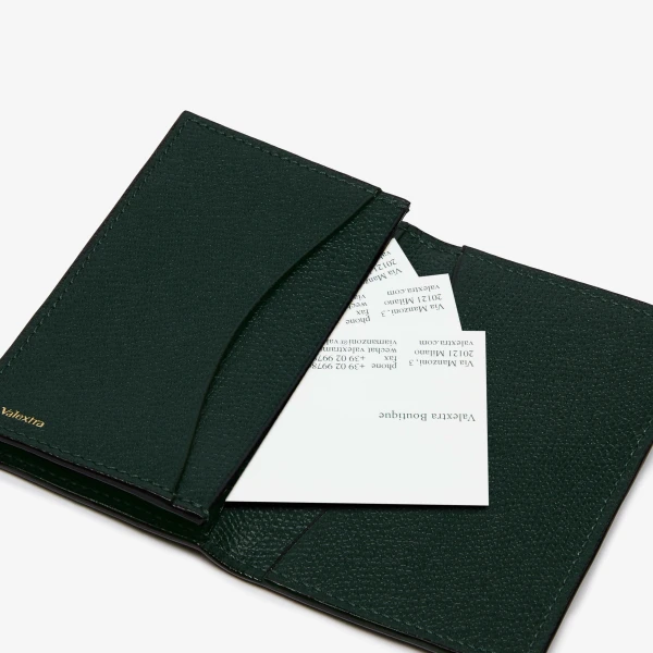 Valextra Card Case Onda in Valextra Green | Cases | Luxury Shoes 