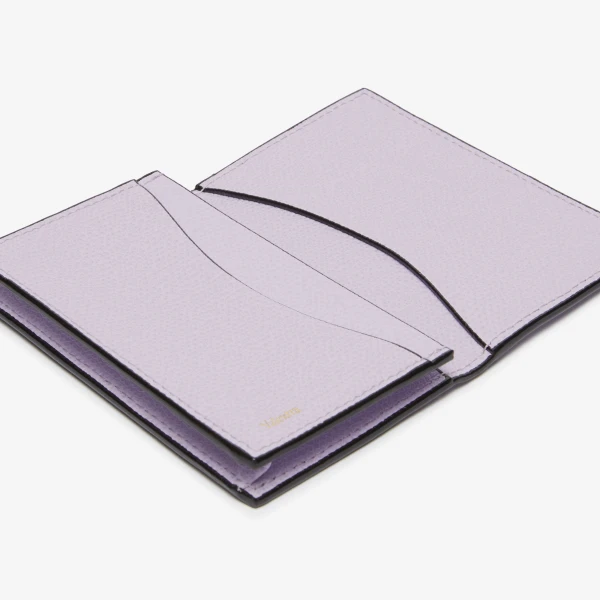 Valextra Card Case Onda in Wisteria Pink | Wallets & Purses | Luxury Shoes 