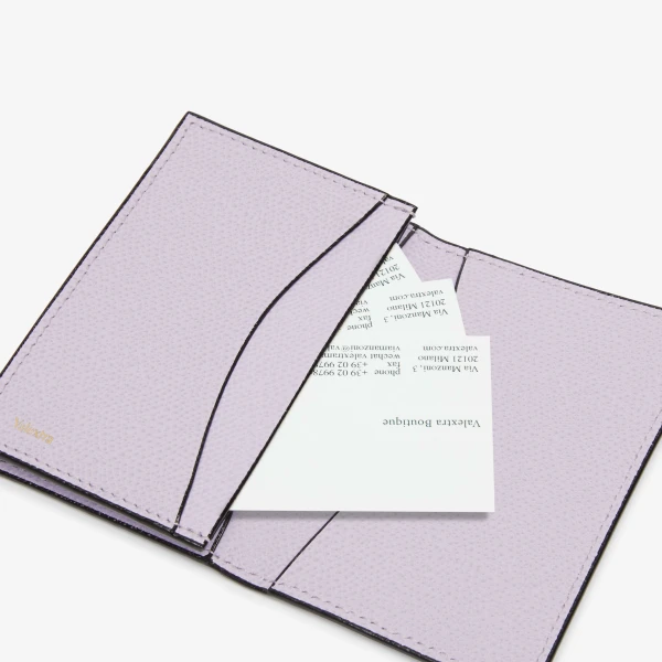 Valextra Card Case Onda in Wisteria Pink | Wallets & Purses | Luxury Shoes 