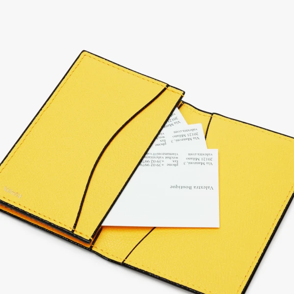Valextra Card Case Onda in Yellow | Wallets & Purses | Luxury Shoes 