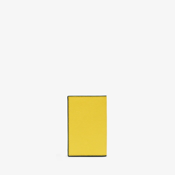 Valextra Card Case Onda in Yellow | Wallets & Purses | Luxury Shoes 