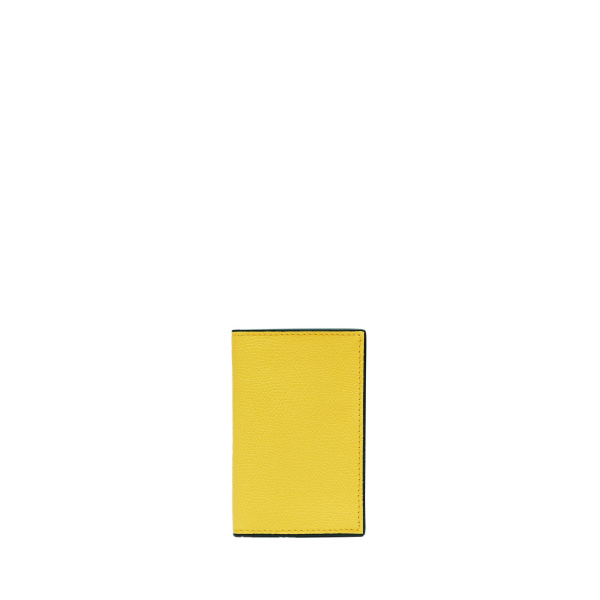 Valextra Card Case Onda in Yellow | Wallets & Purses | Luxury Shoes 