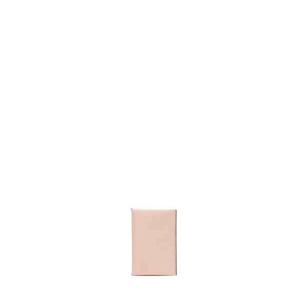 Valextra Card Case with Button in Bonne Mine Pink and Black | Wallets & Purses | Luxury Shoes 