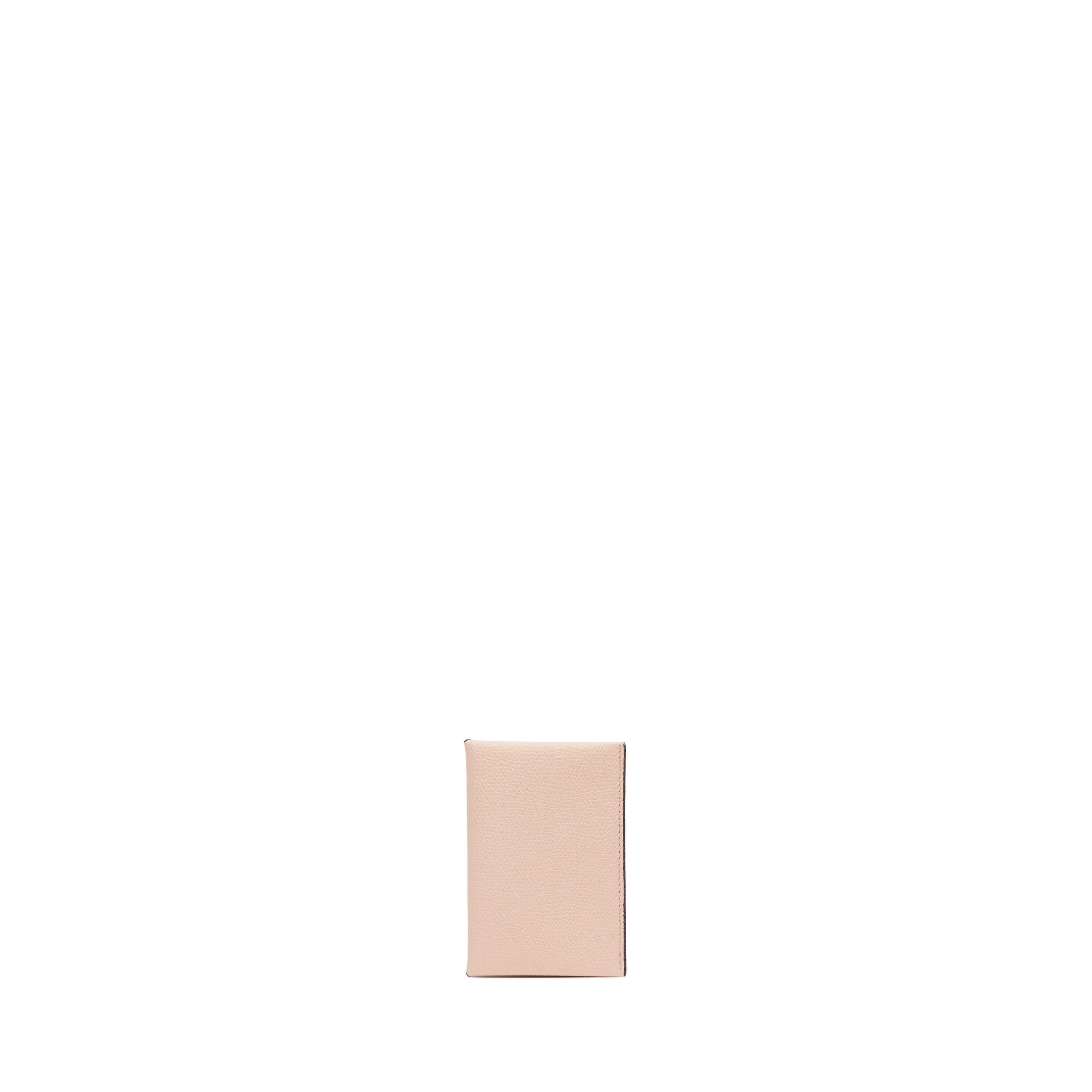 Valextra Card Case with Button in Bonne Mine Pink and Black Valextra Card Case with Button in Bonne Mine Pink and Black | Wallets & Purses | Luxury Shoes