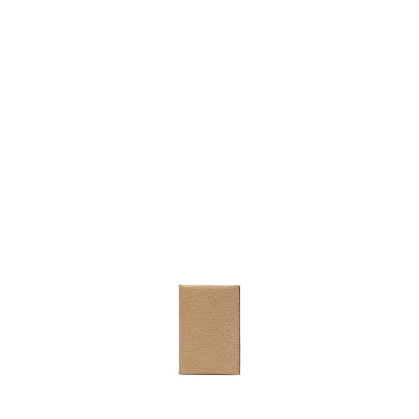 Valextra Card Case with Button in Cashmere Beige and Black | Wallets & Purses | Luxury Shoes 