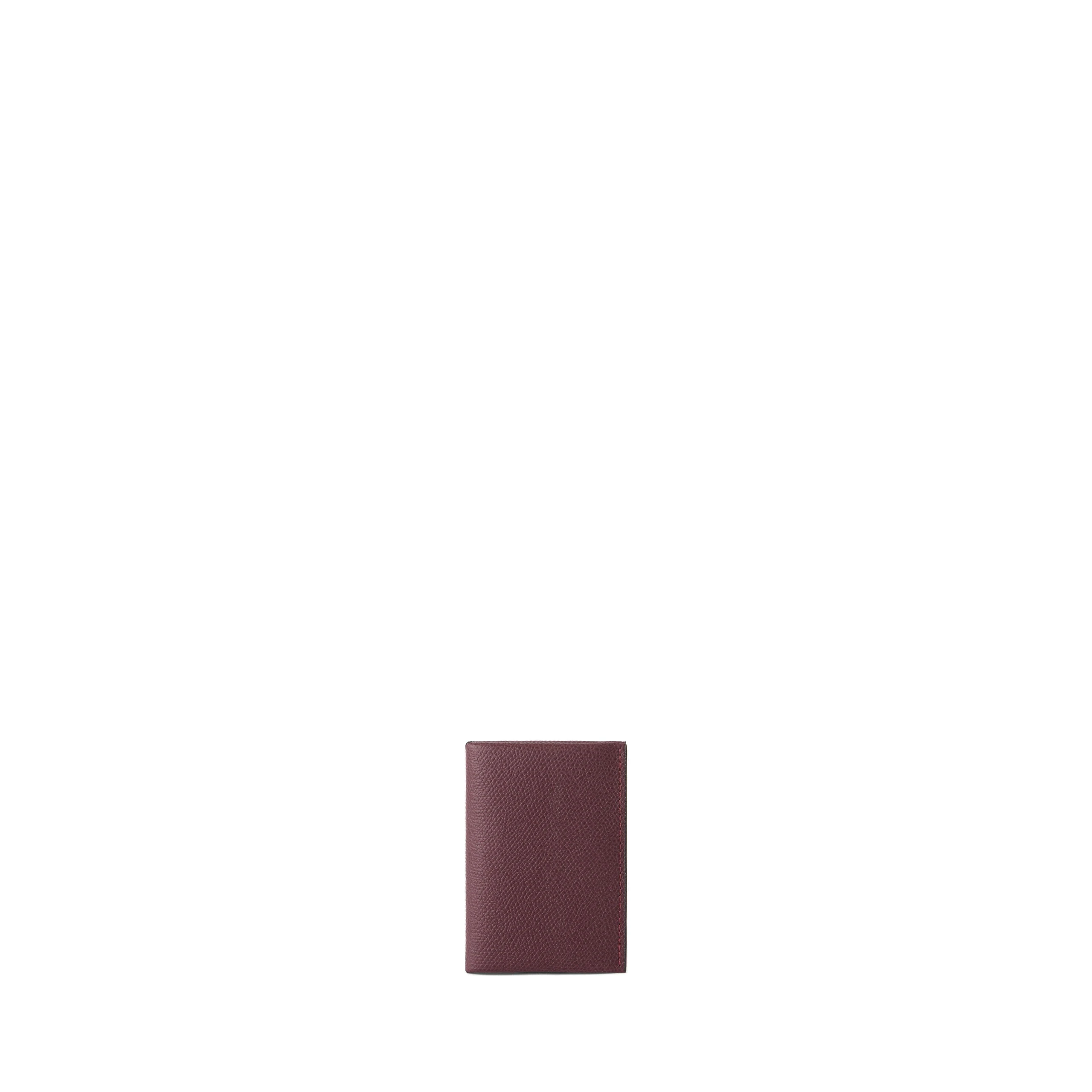 Valextra Card Case with Button in Claret Red and Black Valextra Card Case with Button in Claret Red and Black | Wallets & Purses | Luxury Shoes