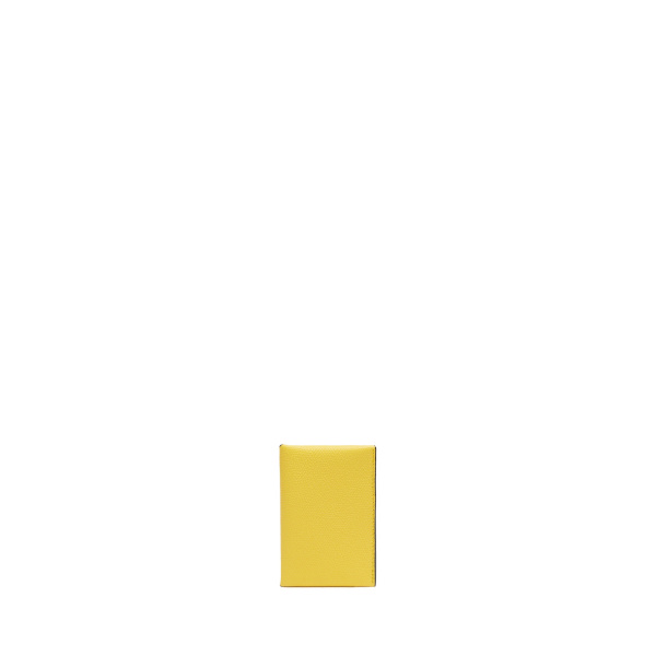 Valextra Card Case with Button in Yellow and Black | Wallets & Purses | Luxury Shoes 