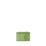 Valextra Card Holder 3CC with Zip in Aloe Green | Wallets & Purses | Luxury Shoes 
