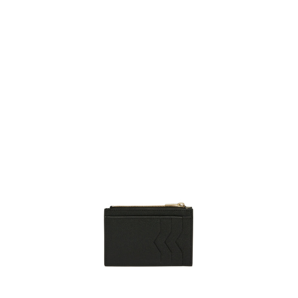 Valextra Card Holder 3CC with Zip in Black | Wallets & Purses | Luxury Shoes 