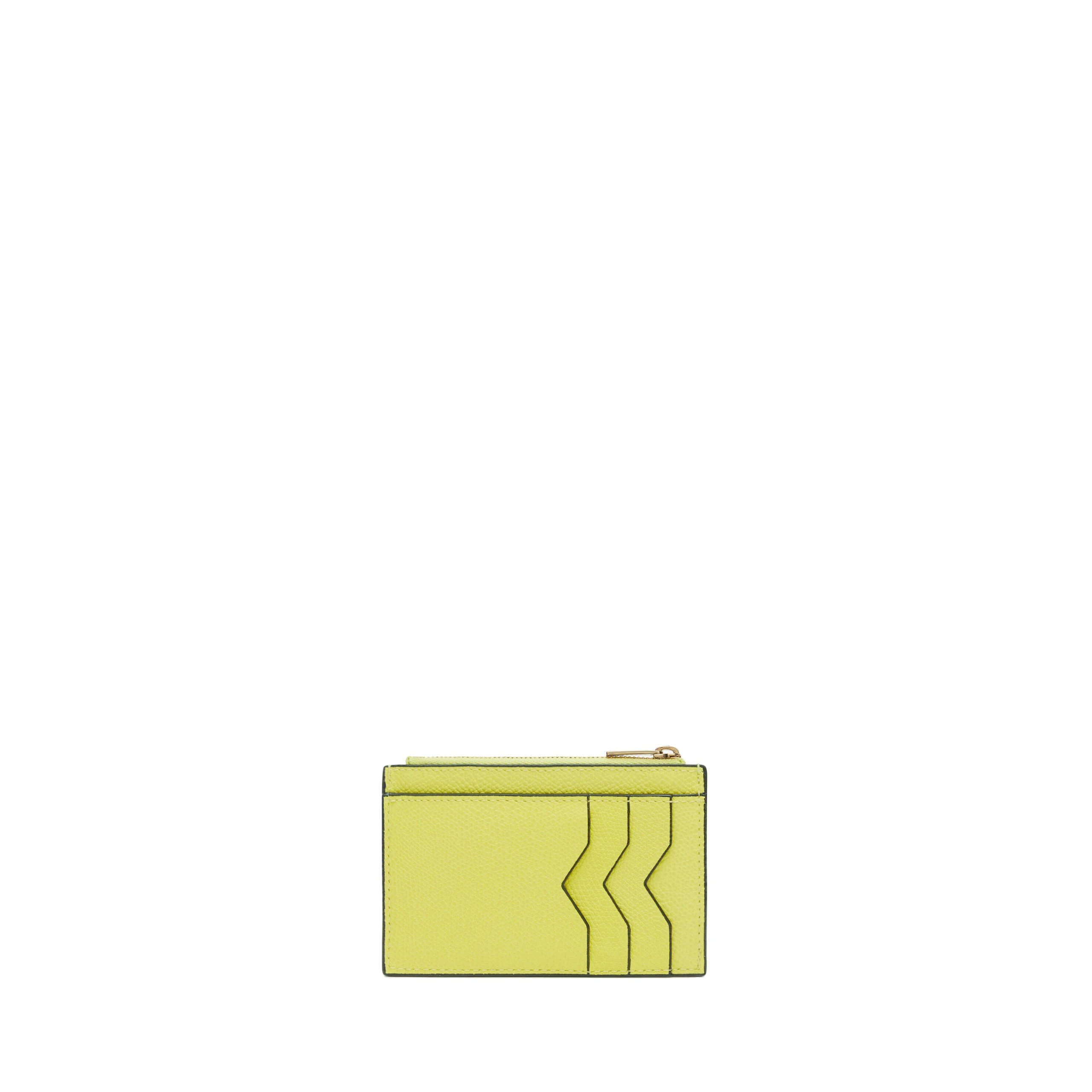 Valextra Card Holder 3CC with Zip in Citrine Yellow Valextra Card Holder 3CC with Zip in Citrine Yellow | Wallets & Purses | Luxury Shoes