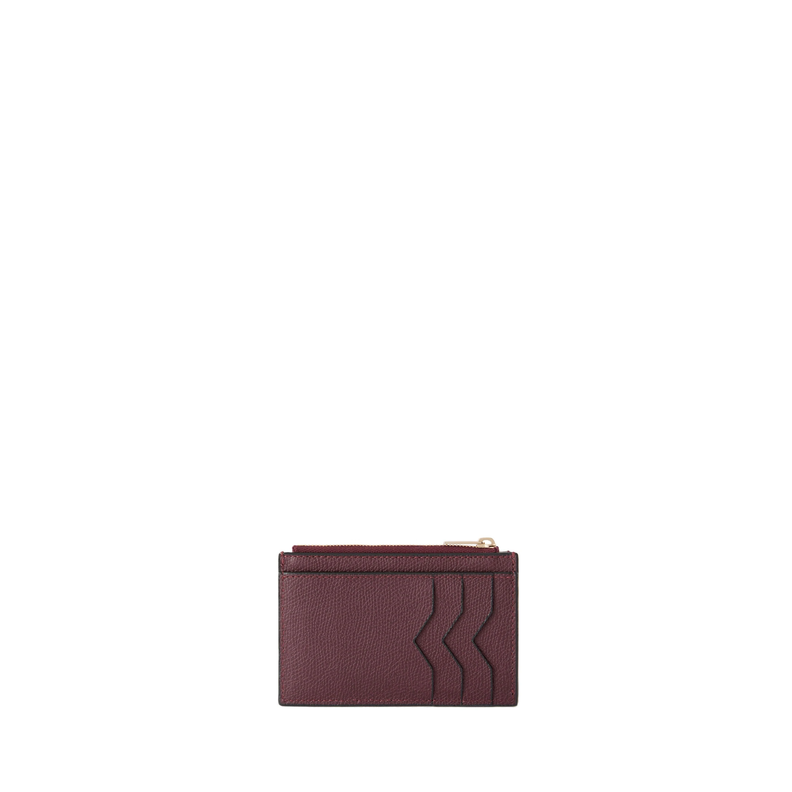 Valextra Card Holder 3CC with Zip in Claret Red Valextra Card Holder 3CC with Zip in Claret Red | Wallets & Purses | Luxury Shoes