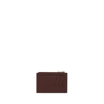 Valextra Card Holder 3CC with Zip in Coffee Brown | Cases | Luxury Shoes 