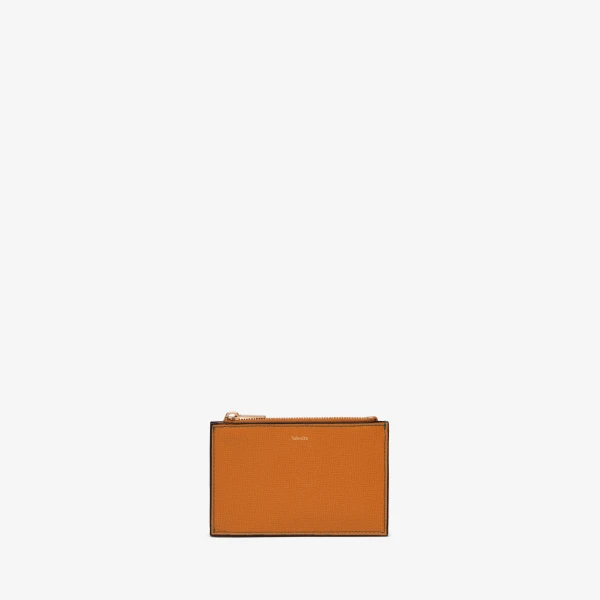 Valextra Card Holder 3CC with Zip in Havana Brown | Wallets & Purses | Luxury Shoes 