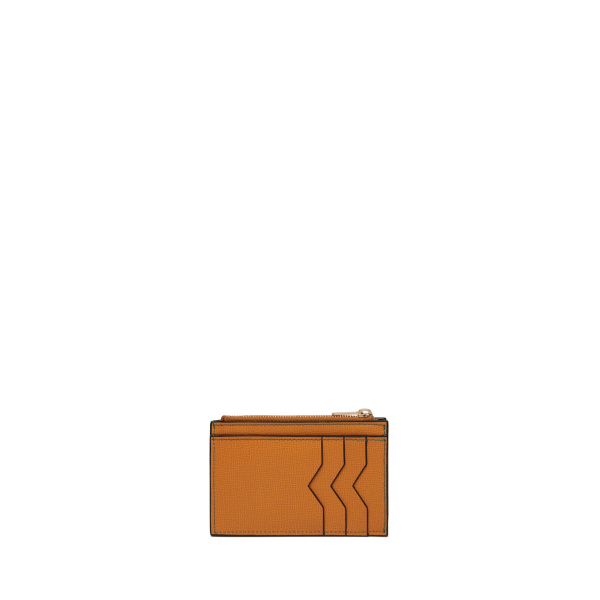 Valextra Card Holder 3CC with Zip in Havana Brown | Wallets & Purses | Luxury Shoes 