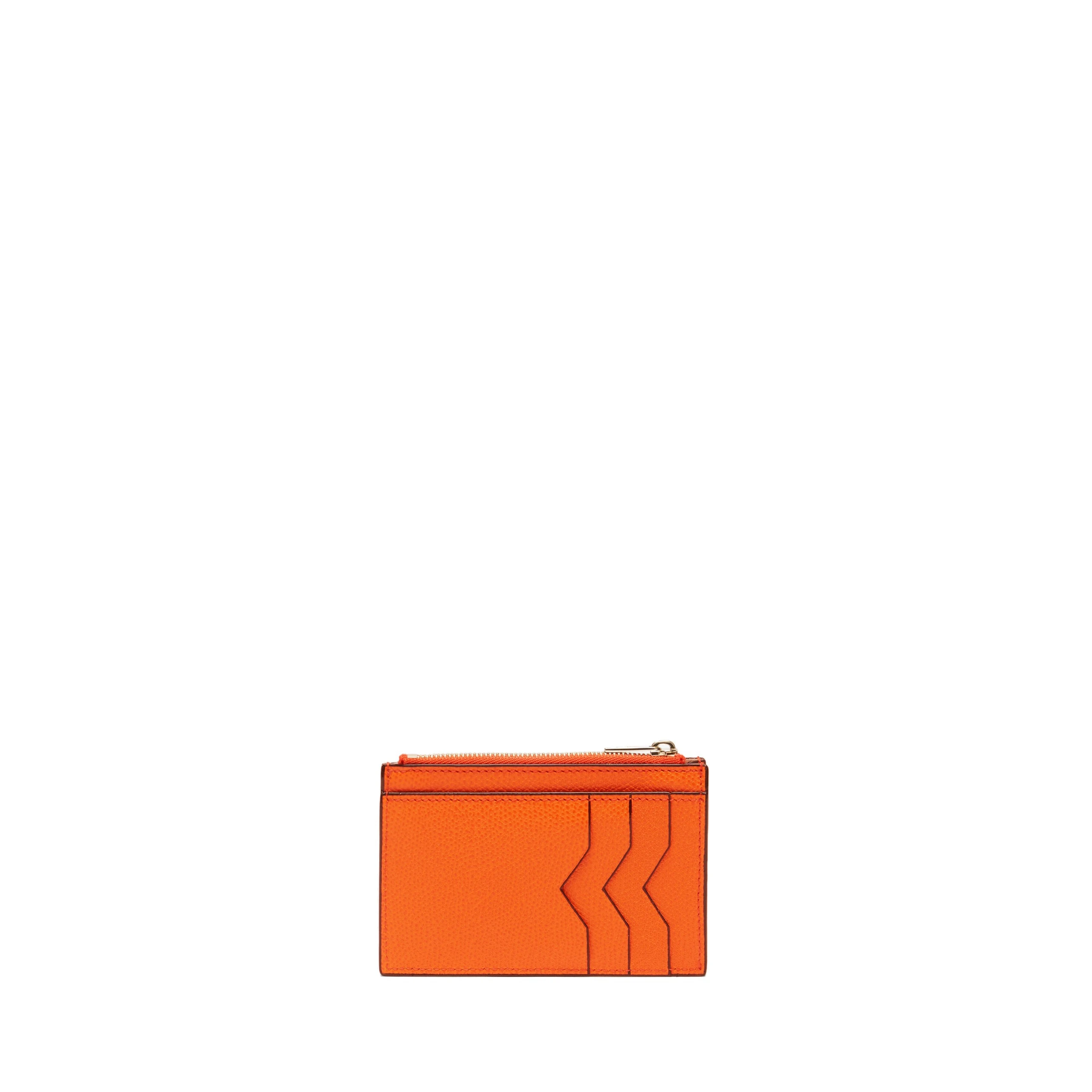Valextra Card Holder 3CC with Zip in Lobster Red Valextra Card Holder 3CC with Zip in Lobster Red | Cases | Luxury Shoes