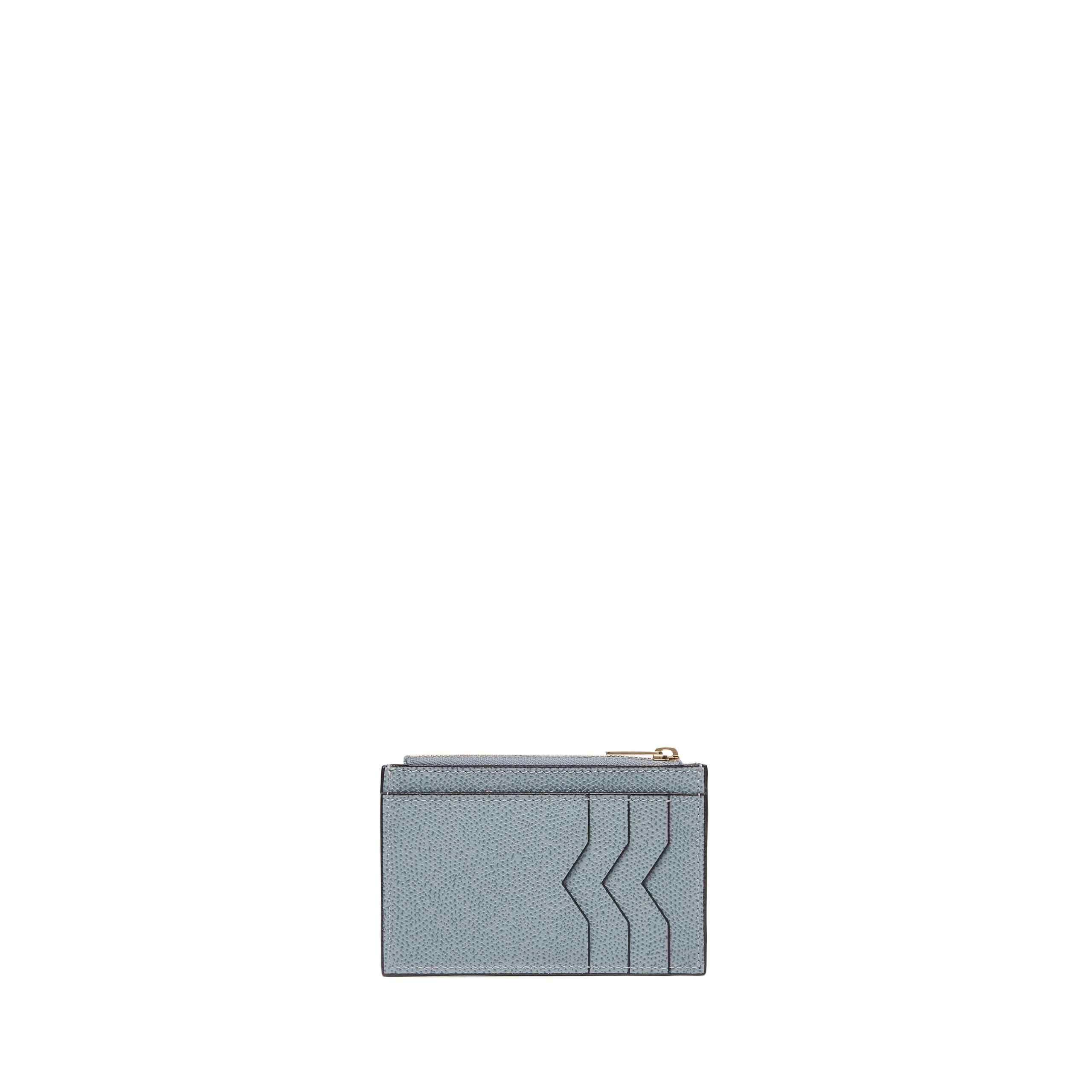 Valextra Card Holder 3CC with Zip in Niagara Blue Valextra Card Holder 3CC with Zip in Niagara Blue | Wallets & Purses | Luxury Shoes