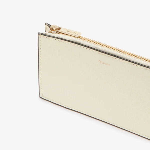 Valextra Card Holder 3CC with Zip in Pergamena White | Wallets & Purses | Luxury Shoes 