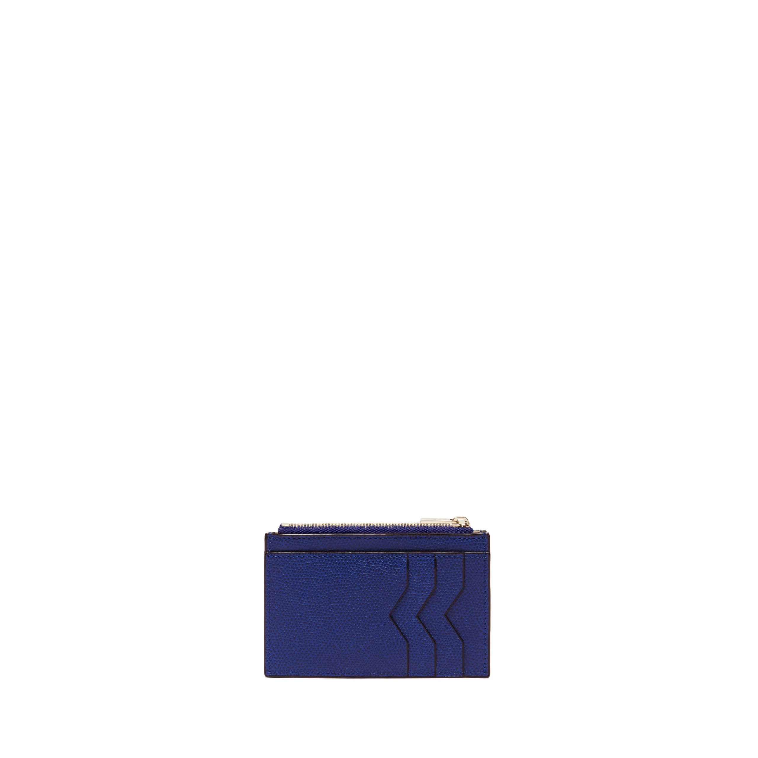 Valextra Card Holder 3CC with Zip in Royal Blue Valextra Card Holder 3CC with Zip in Royal Blue | Wallets & Purses | Luxury Shoes