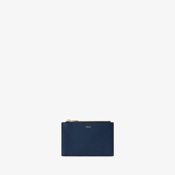 Valextra Card Holder 3CC with Zip in Sapphire Blue | Wallets & Purses | Luxury Shoes 