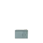 Valextra Card Holder 3CC with Zip in Smokey Blue | Wallets & Purses | Luxury Shoes 