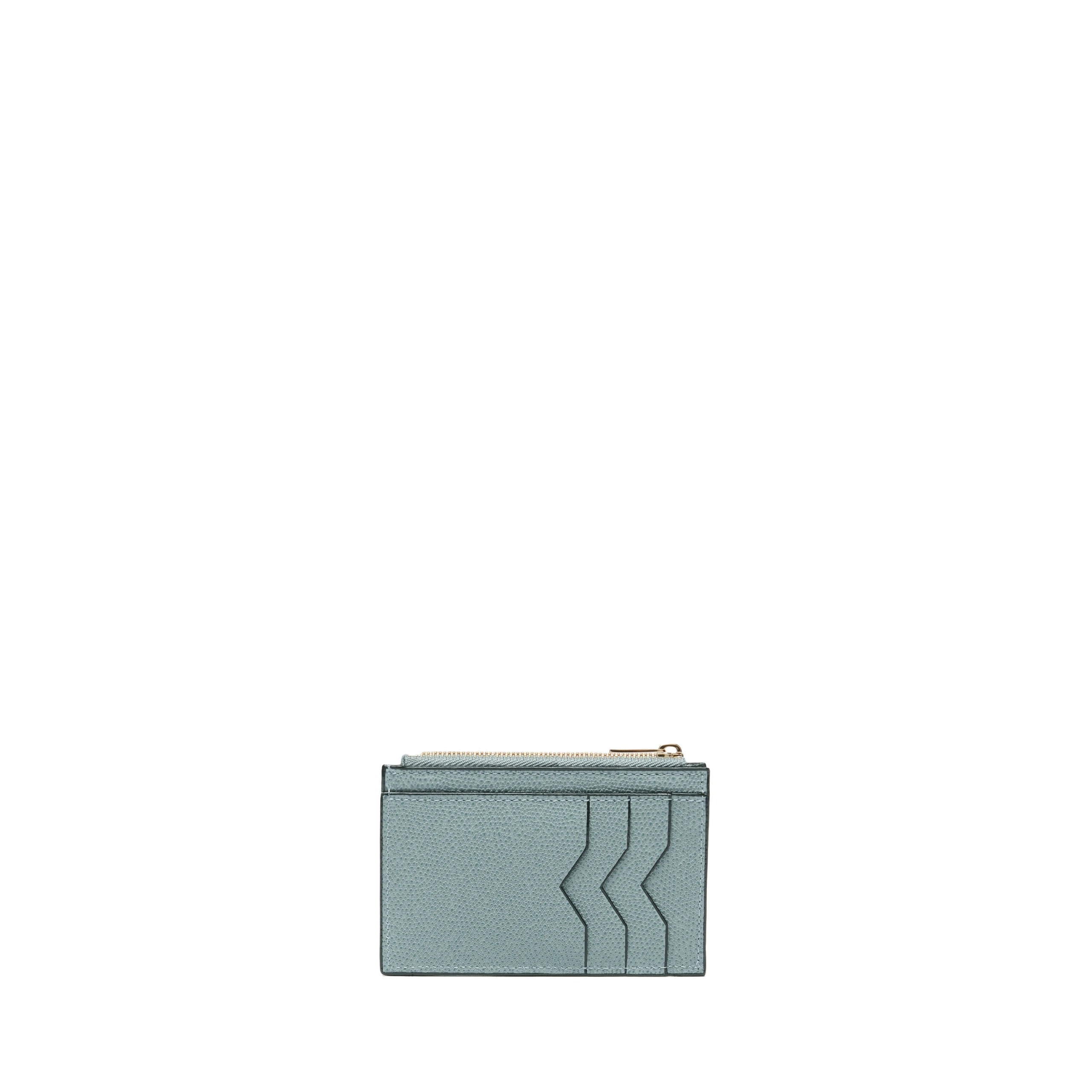 Valextra Card Holder 3CC with Zip in Smokey Blue Valextra Card Holder 3CC with Zip in Smokey Blue | Wallets & Purses | Luxury Shoes