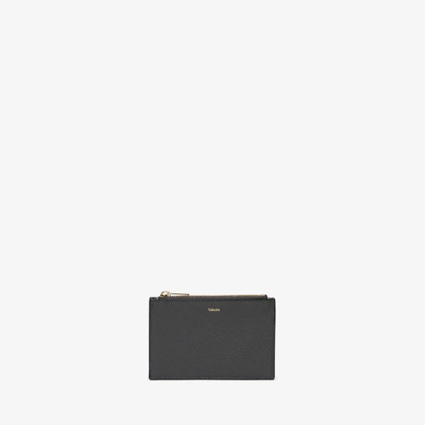 Valextra Card Holder 3CC with Zip in Smokey Grey | Wallets & Purses | Luxury Shoes 
