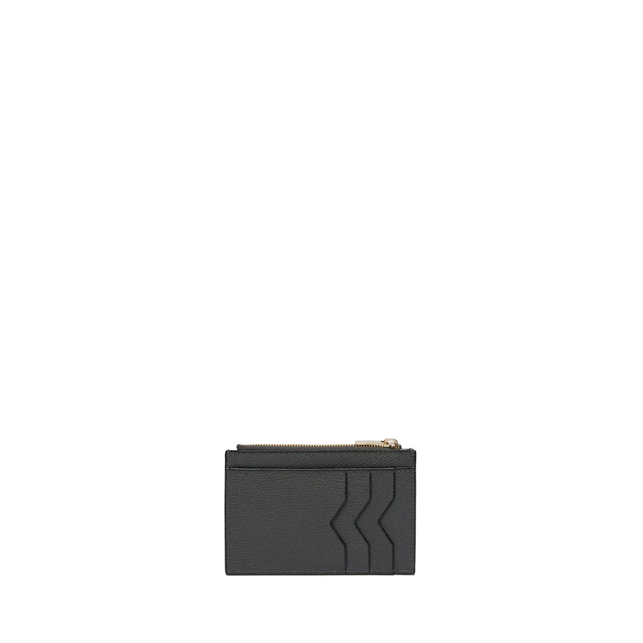 Valextra Card Holder 3CC with Zip in Smokey Grey Valextra Card Holder 3CC with Zip in Smokey Grey | Wallets & Purses | Luxury Shoes