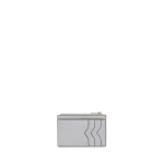 Valextra Card Holder 3CC with Zip in Stone Grey | Wallets & Purses | Luxury Shoes 