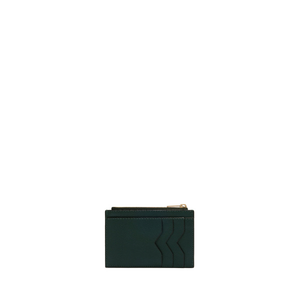 Valextra Card Holder 3CC with Zip in Valextra Green, Millepunte | Wallets & Purses | Luxury Shoes 