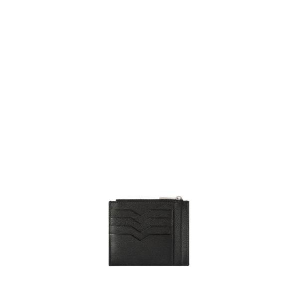 Valextra Card Holder 8CC with Zip in Black | Cases | Luxury Shoes 