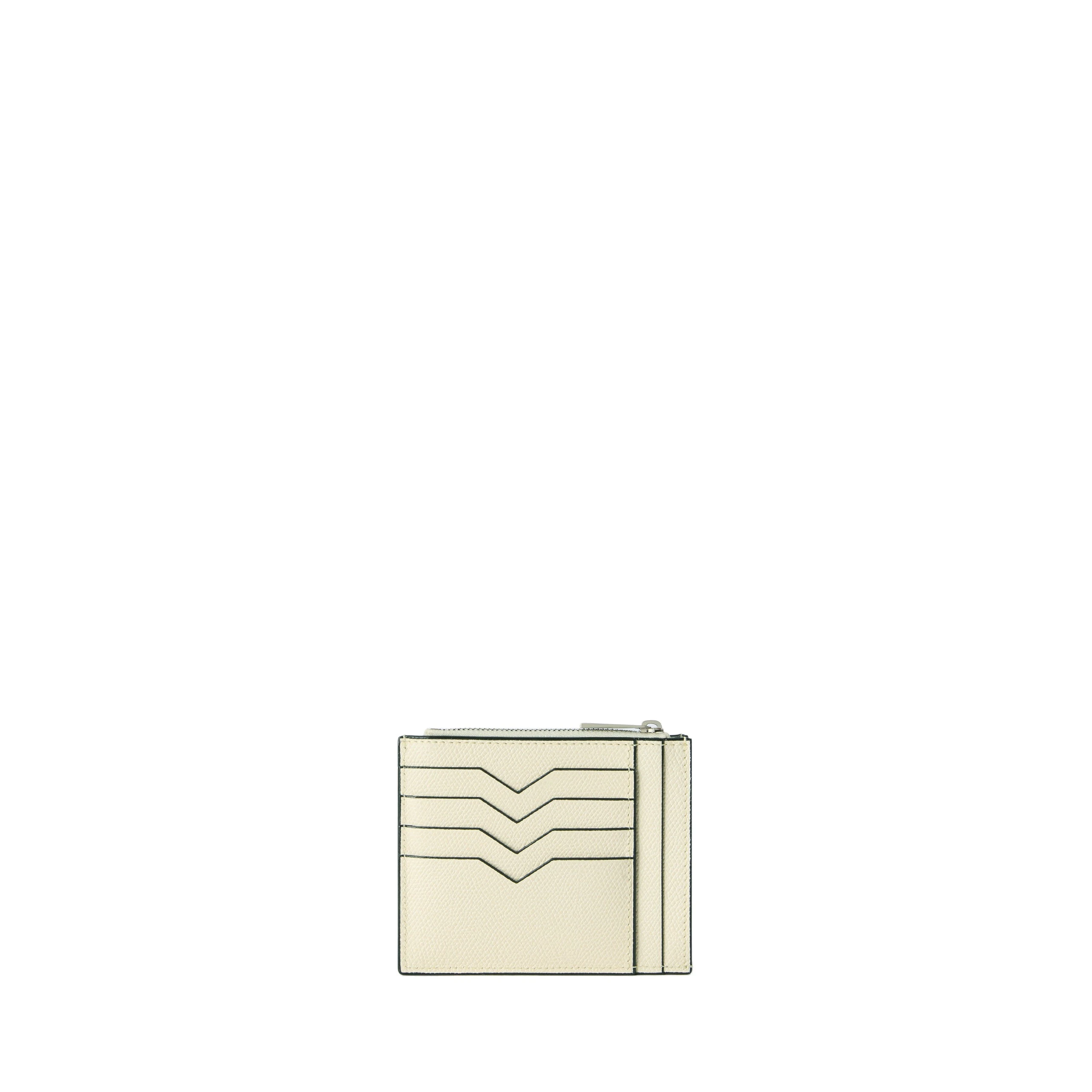 Valextra Card Holder 8CC with Zip in Pergamena White Valextra Card Holder 8CC with Zip in Pergamena White | Wallets & Purses | Luxury Shoes