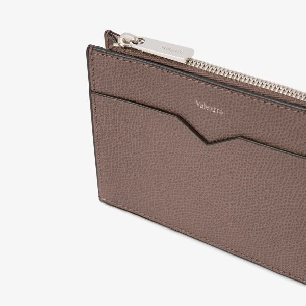 Valextra Card Holder 8CC with Zip in Sahara Brown | Wallets & Purses | Luxury Shoes 
